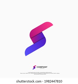 Modern Letter S Logo Template for App or Business