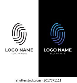 modern letter S logo template with flat black and blue color style