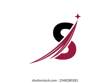 Vorlage für moderne Buchstaben-S-Logos. Logo-Design-Vektorgrafik für luxuriöse Markenbezeichnungen