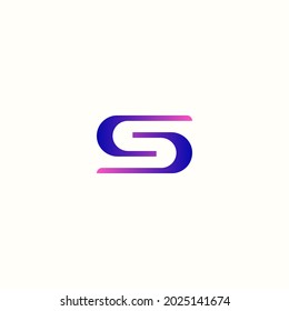 modern letter S logo vector design illustration. gradient letter S logo business template isolated on white background.