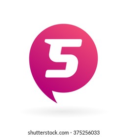 Modern letter S speech bubble logo design icon template. Vector illustration. Good for personal sign, store, business.