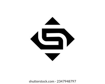 diseño de logotipo cuadrado de letra moderna  