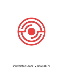 modern letter S tech combination logo