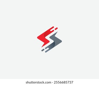 Modern Letter S Technology Logo