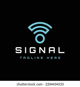 modern letter S wifi signal vector logo design