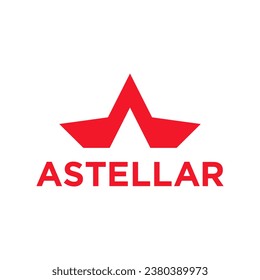 Modern A Letter Steller Company Logo Design