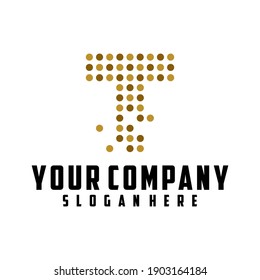 Modern letter T design concept