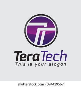 Modern Letter T Logo