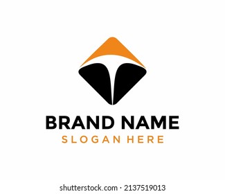 Modern letter t logo design	