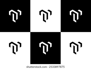 modern letter t vector illustration logo