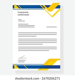 modernes Briefvorlagen-Hintergrunddesign