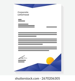modelo de carta moderno design de fundo