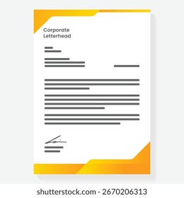 modernes Briefvorlagen-Hintergrunddesign