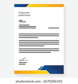 modelo de carta moderno design de fundo