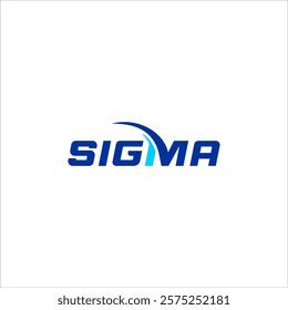 modern letter text sigma logo for transportation consulting design template