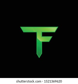 modern letter tf logo vector download