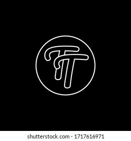 Ilustración con logotipo monograma de diseño de vectores con formas circulares.