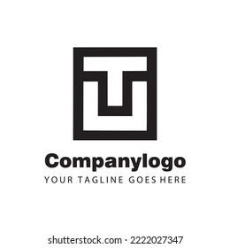 modern letter TU for logo company design