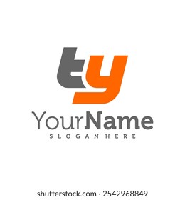 Modern letter TY logo design vector. Creative TY logo concepts template