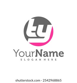 Modern letter TY logo design vector. Creative TY logo concepts template