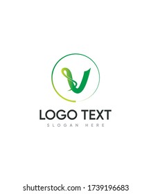 Modern letter type V logo template, vector logo for business and company identity 