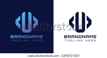 Modern Letter U Arrow Logo. Suitable for any business related to Arrow with U initials.
