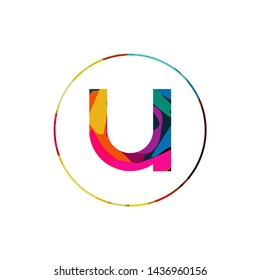 modern letter u logo icon design template elements
