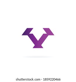 modern letter V company logo vector design template