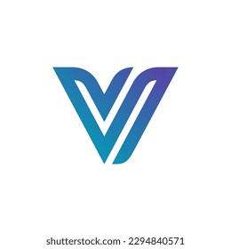 MODERN LETTER V LOGO DESIGN CONCEPT IDEA