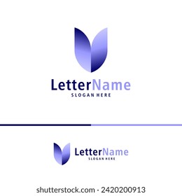 Modern letter V logo design vector. Creative V logo concepts template