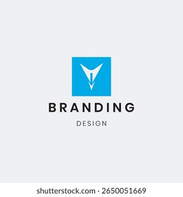 Modern Letter V logo template designed