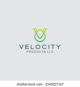 modern letter V water drop logo design