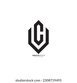 Carta moderna de la línea VC o CV de la línea de arte exclusivo logotipo de monograma creativo minimalista. Logo de CV. logotipo de VC