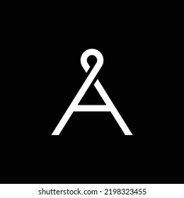 modern letter A vector logo design
