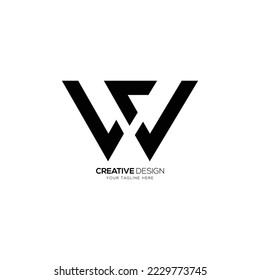 Modern Letter W C Creative Monogram Logo