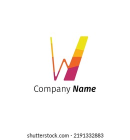 modern letter W logo vector illustration design template