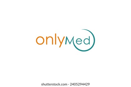 modern letter word only med logo design vector template
