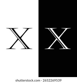 Modern Letter X 3D Logo Design Vector Illustration Stock Vector.