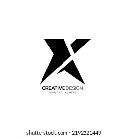 Modern letter X K creative branding logo