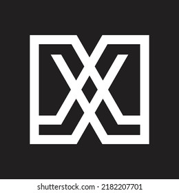 Modern letter X logo design, icon vector template illustration