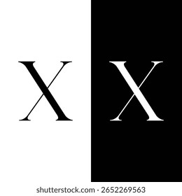 Modern Letter X Logo Design Vector Illustration Stock Vector.