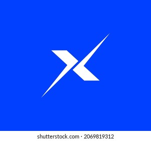 Modern letter X logo featuring two checkmarks Icon, symbolizing an expert, express, and extreme identity. Ideal for innovative brands, sports teams, startups and tech companies. Vector logo template