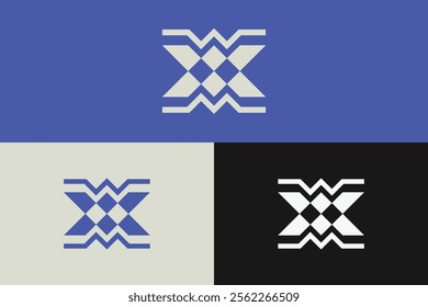 modern letter X logo, simple letter X logo.