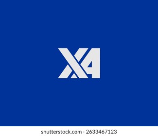 Modern letter X and A logo. Suitable for company logos operating in the economic and technological fields.
