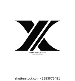 Modern Letter Xk kreative Flachbild-Vorlage für Business-Gaming-Logo