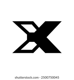 Logotipo de juego creativo plano moderno de la letra Xk o Kx