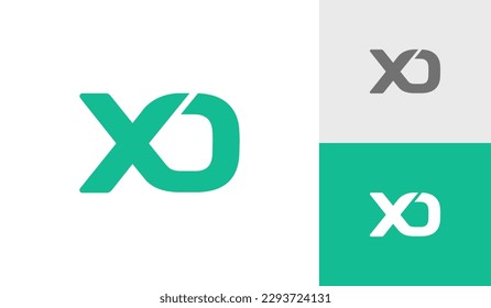 Modern letter XO monogram logo design vector