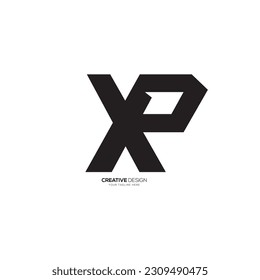Letra moderna XP o PX forma única formas creativas formas del logotipo del monograma del alfabeto. logotipo de XP. Logo de PX