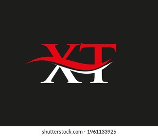  Modern Letter XT Logo Vector Template with modern trendy. Initial Letter XT Linked Logo for business and company identity.