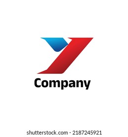 Modern letter Y gradient logo